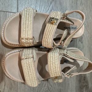 Steve Madden Cream Mules Sleek and Stylish